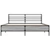 vidaXL Bed Frame without Mattress Grey Sonoma 150x200 cm King Size