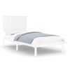 vidaXL Bed Frame without Mattress White 100x200 cm Solid Wood Pine