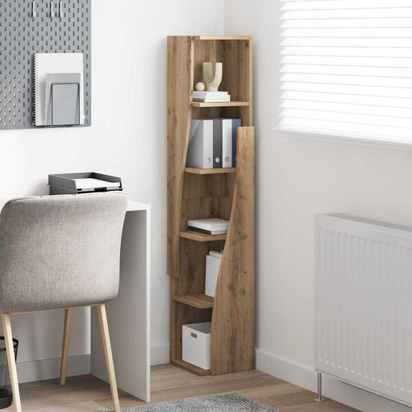 vidaXL Corner Cabinet Artisan Oak 27.5x27x140cm Engineered Wood