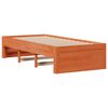 vidaXL Bed Frame without Mattress with Drawers Wax Brown 90x190 cm Single Solid Wood Pine