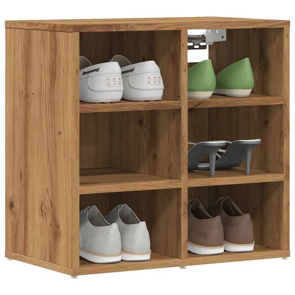 vidaXL Shoe Cabinet Artisan Oak 52x30x50 cm