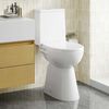 vidaXL Rimless Toilet 7 cm Extra Height Soft Close Ceramic White