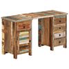 vidaXL Pedestal Desk Solid Wood Reclaimed 140x50x77 cm