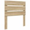 vidaXL Bed Frame with Headboard Sonoma Oak 90 x 200 cm Solid Pine Wood