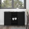 vidaXL Sideboard Black Oak 100 x 35 x 70 cm