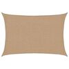 vidaXL Sunshade Sail 160 g/m&sup2; Taupe 2x2.5 m HDPE