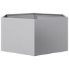 vidaXL Garden Planter Hexagon 104x90x45 cm Galvanized Steel