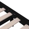 vidaXL Bed Frame without Mattress Black Solid Wood 100x200 cm