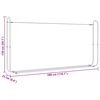 vidaXL Firewood Rack with Rain Cover 300x25x150 cm Galvanised steel