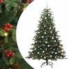 vidaXL Artificial Christmas Tree with 300 LEDs with Stand Green 210 cm