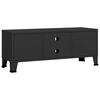 vidaXL Industrial TV Cabinet Black 105x35x42 cm Metal