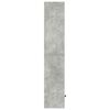vidaXL Bookcase Concrete Grey 31x24x127 cm Engineered Wood
