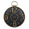 Gifts Amsterdam Wall Clock Toulouse Metal Gold and Black 60x5.5x74 cm