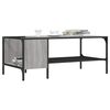 vidaXL Coffee Table with Rack Grey Sonoma 100x51x40 cm Engineered Wood