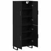 vidaXL Highboard 2 pcs Black oak 69.5 x 34 x 180 cm