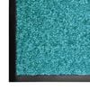 vidaXL Doormat Washable Cyan 60x90 cm