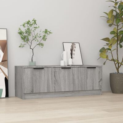 vidaXL TV Cabinet Grey Sonoma 102x35x36.5 cm Engineered Wood