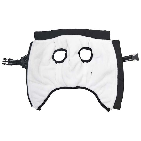 vidaXL Dog Coat with Harness Waterproof Reflective Black L