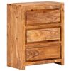vidaXL Drawer Cabinet | Natural Solid Acacia Wood | Solid Acacia Wood