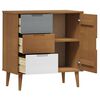 vidaXL Sideboard MOLDE Brown 76,5x40x80 cm Solid Wood Pine