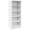 vidaXL Wardrobe White 80x50x200 cm Engineered Wood
