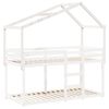 vidaXL Kids' Bed Roof White 203x95.5x142 cm Solid Wood Pine