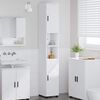 vidaXL Bathroom Cabinet White 30 x 35 x 192 cm Engineered wood & Metal