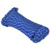 vidaXL Boat Rope Blue 5 mm 100 m Polypropylene