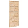 vidaXL Barn Door Brown 80 x 210 cm Solid pine wood