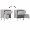vidaXL Bedside Cabinets 2 pcs Concrete Grey 40x35x50 cm Engineered Wood