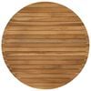 vidaXL Table Top &Oslash; 70 x 3.5 Round Solid Teak Wood Natural