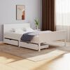 vidaXL Bed Frame without Mattress White Solid Wood Pine 160x200 cm