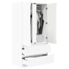 vidaXL Bathroom Cabinet White 79.5 x 49 x 156 cm Engineered Wood