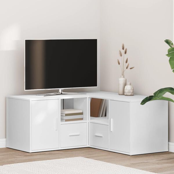 vidaXL Corner Cabinet White 160x40x45 cm Engineered Wood
