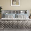vidaXL Headboard Cabinet Grey Sonoma 220x18.5x104.5 cm