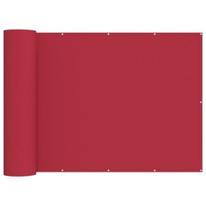 vidaXL Balcony Privacy Screen 200 x 200 cm Fabric with PU Coated Red
