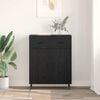 vidaXL Sideboard Black Oak 69.5 x 34 x 90 cm Engineered Wood