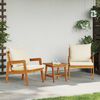 vidaXL Bistro Set 3 pcs Brown 59.5 x 65 x 72 cm Solid Acacia Wood