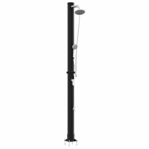 vidaXL Outdoor Solar shower 20 L PVC and Aluminium Black