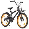 vidaXL Kids Bike with Front Carrier 20 inch Black and Orange