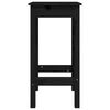 vidaXL 5 Piece Bar Set Black Solid Wood Pine