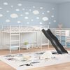 vidaXL Kids'Loft Bed Frame with Slide White and Anthracite