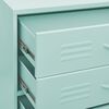 vidaXL Chest of Drawers Mint 80x35x101.5 cm Steel