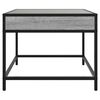 vidaXL Coffee Table with Infinity LED Grey Sonoma 50x50x41 cm