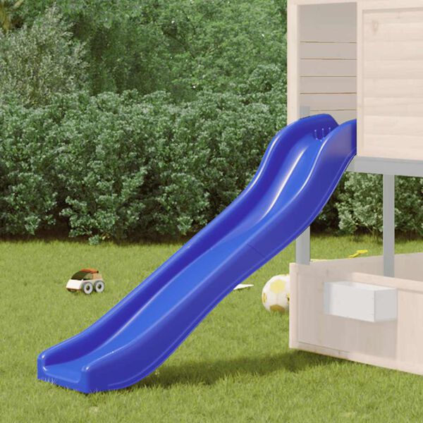 vidaXL Play Slide Blue 175x38x23 cm Polypropylene