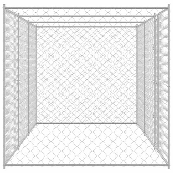 vidaXL Dog Cage Silver 600 x 200 x 200 cm Galvanised Steel