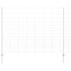 vidaXL Fence with Post Silver 1.6 x 25 m Steel