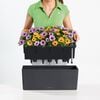 LECHUZA Planter Balconera Color 50 ALL-IN-ONE Slate 15673