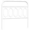 vidaXL Metal Replace Headboard White 100 cm