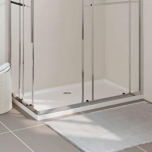 vidaXL Rectangular ABS Shower Base Tray White 70x120 cm